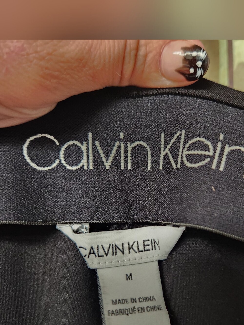 Calvin Klein Black Pantsuit Leggings